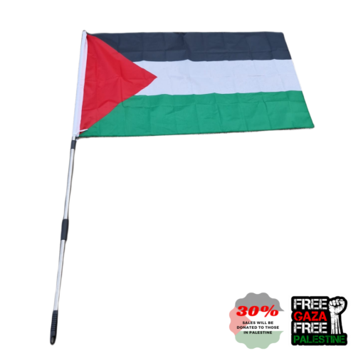 Large Palestine Flag with pole