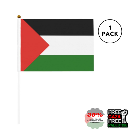 1 Pack Small Palestine Handheld Flag