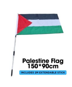 Large Palestine Flag with pole