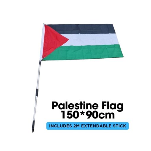 Large Palestine Flag with pole