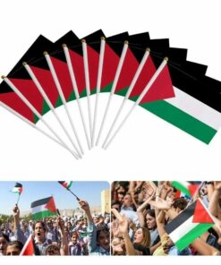 10 Pack Small Palestine Handheld Flag