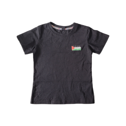 Kids Palestinian Tshirt Boys Girls 'I Stand With Palestine' Front