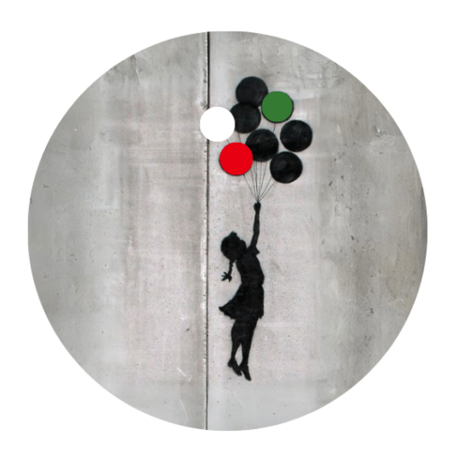 Design 8 - Banksy Girl Balloon