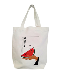 'Palestine Will Be Free' Watermelon Canvas Tote Bag