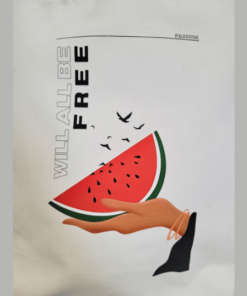 'Palestine Will Be Free' Watermelon Canvas Tote Bag