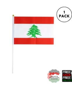 Lebanon Stick Flag Hand Held Small Miniature Lebanese National Flags