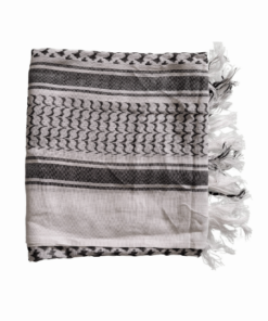 Palestine Traditional Keffiyeh Shemagh Black and White