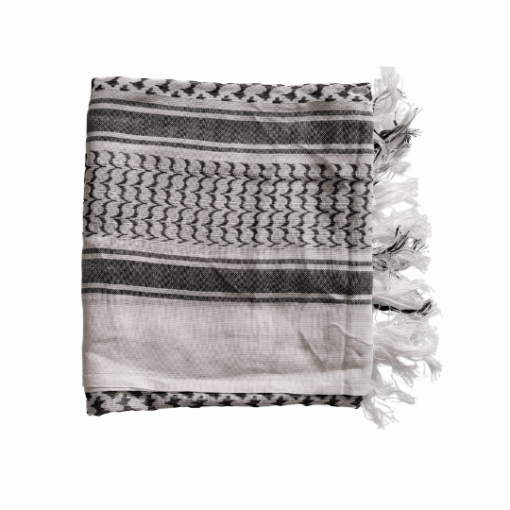 Palestine Traditional Keffiyeh Shemagh Black and White