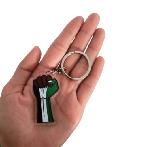 1) Fist Palestine Keychain