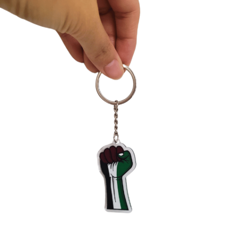 1) Fist Palestine Keychain