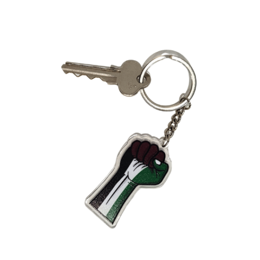 1) Fist Palestine Keychain