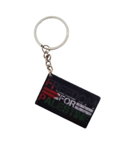 6) Freedom For Palestine Black Keychain