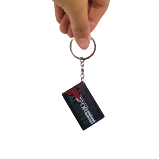 6) Freedom For Palestine Black Keychain