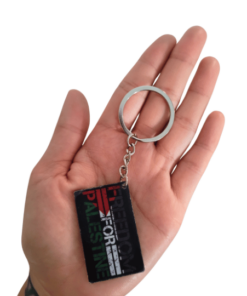 6) Freedom For Palestine Black Keychain