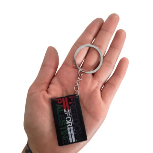 6) Freedom For Palestine Black Keychain