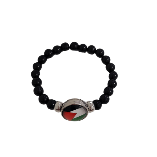 Palestine Hand Bracelet - Beaded Style National Flag