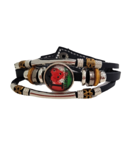 Palestine Hand Bracelet - I Love Palestine Buttoned Style