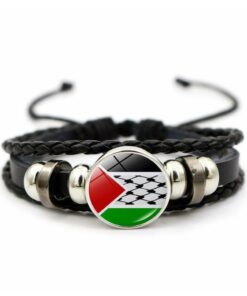 Palestine Hand Bracelet - Knotted Style National Flag Keffiyeh