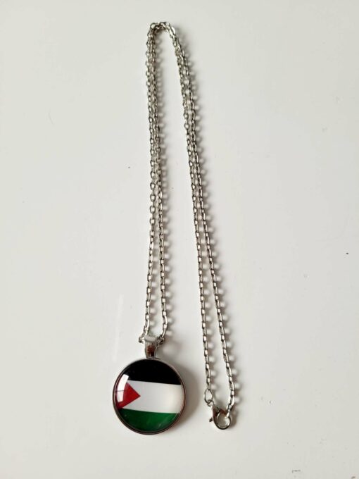 Palestine Flag - Round Pendant Necklace