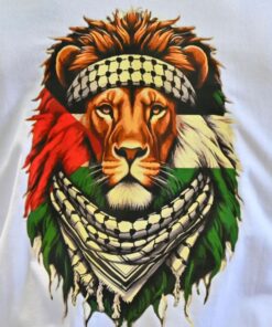 Free Palestine Lion T-Shirt - Symbol of Palestinian's courage and bravery