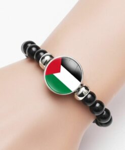 Palestine Hand Bracelet - Beaded Style National Flag