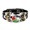 Palestine Hand Bracelet - Free Palestine National Flag Buttoned Style