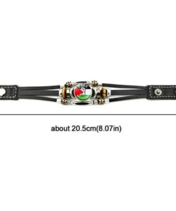 Palestine Hand Bracelet - Free Palestine National Flag Buttoned Style