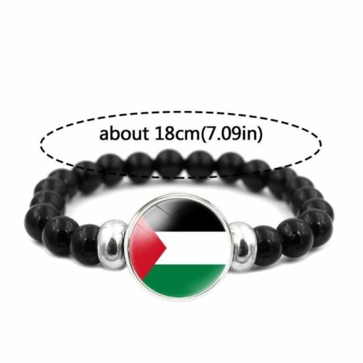 Palestine Hand Bracelet - Beaded Style National Flag