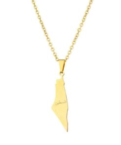 Gold Palestine Necklace