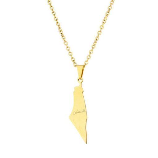 Gold Palestine Necklace