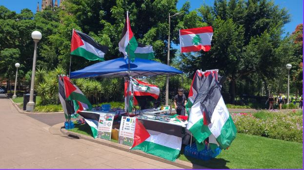 Free Gaza Sydney Pop Up Stall