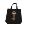 Palestine Canvas Tote Bag with Key 'We Will Return' in Black