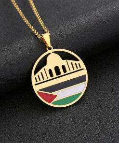 Al-Aqsa Palestine Necklace Pendant in Gold