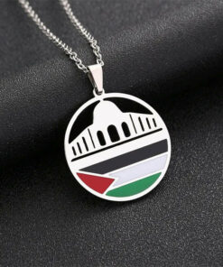 Al-Aqsa Palestine Necklace Pendant in Silver