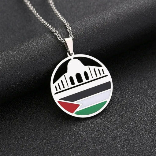 Al-Aqsa Palestine Necklace Pendant in Silver