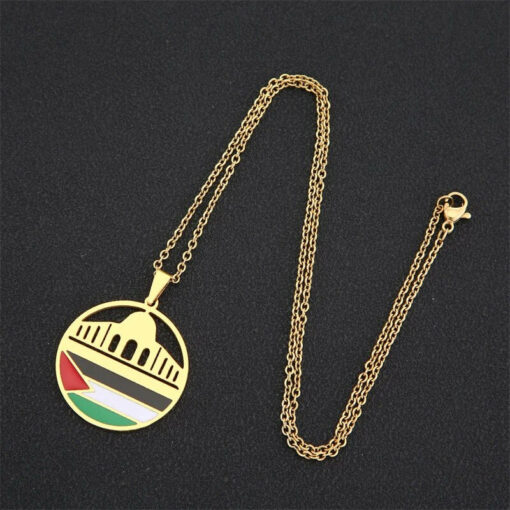 Al-Aqsa Palestine Necklace Pendant in Gold