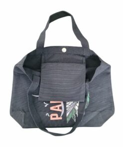 Palestine Lion Canvas Tote Bag in Black