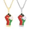 Palestine Flag Necklace - Silver/Gold Plated