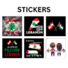 Adhesive Stickers - Palestine Lebanon