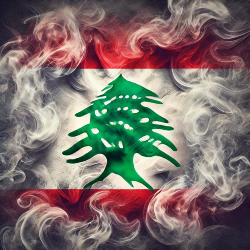 Lebanon Flag - Sticker