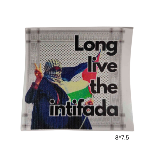 J) Long Live The Intifada Keffiyeh Sticker