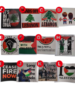 Palestine & Lebanon Stickers